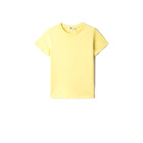 Koton 151 Erkek Çocuk Basic Kısa Kollu Bisiklet Yaka Pamuklu Sarı T-shirt