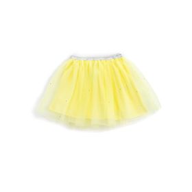 Koton 173 Kız Çocuk Tütü Mini Parıltılı Astarlı Beli Lastikli Sarı Etek