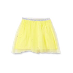 Koton 173 Kız Çocuk Tütü Mini Parıltılı Astarlı Beli Lastikli Sarı Etek