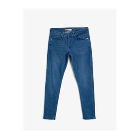 Koton 1KAM43219MD Mavi Super Skinny Cepli Erkek Pantolon