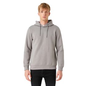 Koton 1KAM75700LK Siyah Fermuarlı Kapüşonlu Basic Pamuk Erkek Sweatshirt
