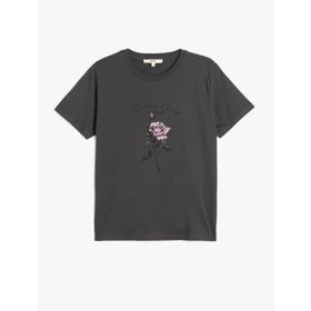 Koton 1YAL18103OK Sarı Baskılı Kadın T-shirt