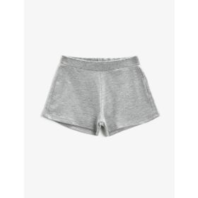 Koton 1YKG47260OK Unisex Çocuk Mavi Pamuklu Şort