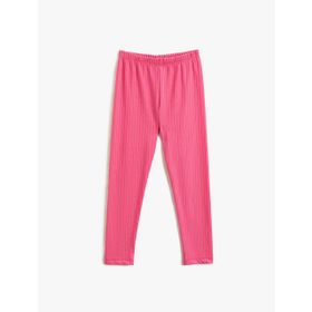 Koton 274 Kız Çocuk Basic Beli Lastikli Pembe Tayt