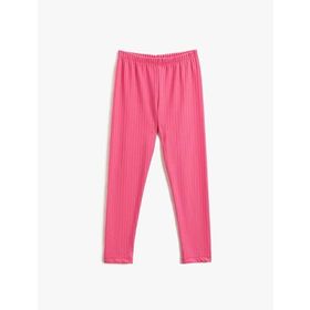 Koton 274 Kız Çocuk Basic Beli Lastikli Pembe Tayt