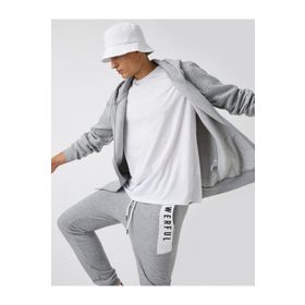 Koton 2KAM75700LK Fermuarli Kapsonlu Sweatshirt