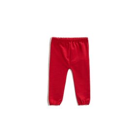 Koton 2KMG49817OK Kırmızı Pamuklu Kız Bebek Eşofman Altı
