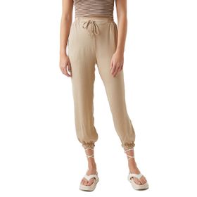 Koton 2SAK40127PW Taş Jogger Beli Bağlamalı Cepli Pantolon
