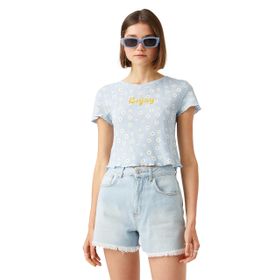 Koton 2SAL10334IK Çiçek Kadın T-shirt