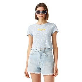 Koton 2SAL10334IK Çiçek Kadın T-shirt