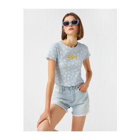 Koton 2SAL10334IK Çiçek Kadın T-shirt