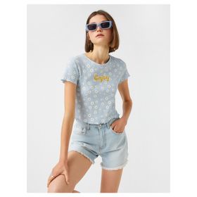 Koton 2SAL10334IK Çiçek Kadın T-shirt