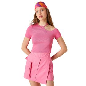 Koton 2SAL10798IK Pembe Kadın T-shirt