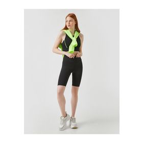 Koton 2SAL40016IK Normal Kalıp Siyah Kadın Tayt