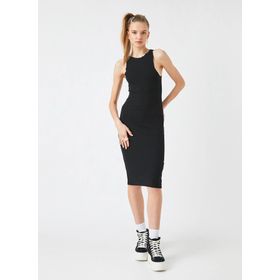 Koton 2SAL80015IK Halter Yaka Vücudu Saran Elbise
