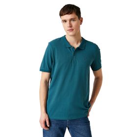 Koton 2SAM10068MK Basic Polo Yaka Petrol Erkek Tişört