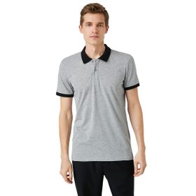 Koton 2SAM10068MK Basic Polo Yaka Petrol Erkek Tişört