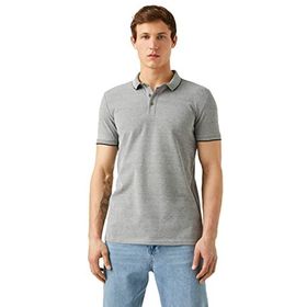 Koton 2SAM10068MK Basic Polo Yaka Petrol Erkek Tişört