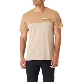Koton 2SAM11300HK Minimal Baskılı Bej Tişört