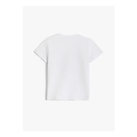 Koton 2SKB10053TK Bisiklet Yaka Normal Kalıp Baskılı Erkek Çocuk T-Shirt