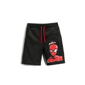 Koton 2SKB40028TK Antrasit Erkek Çocuk Spiderman Lisanslı Baskılı Şort