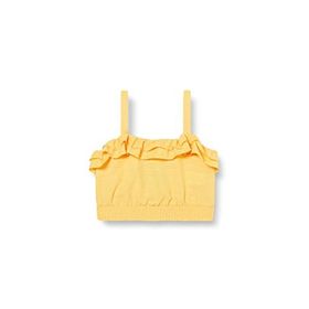 Koton 2SKG60006AW Sarı Kız Çocuk Askılı Crop Pamuklu Bluz