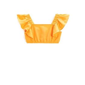 Koton 2SKG60144AW Sarı Balon Kollu Kız Çocuk Bluz