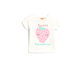 Koton 2SMG10012AK Bisiklet Yaka Normal Kalıp Baskılı Bebek T-Shirt