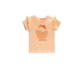 Koton 2SMG10137AK Somon İşlemeli Kız Bebek T-shirt