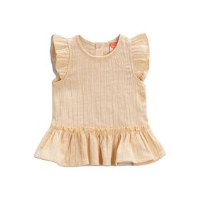 Koton 2SMG60033AW Pembe Fırfırlı Kız Bebek Bluz