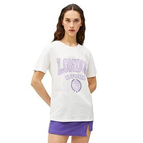 Koton 2yak13294ek Kırık Beyaz Kadın T-shirt