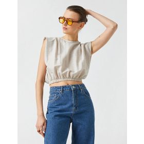 Koton 2yak13351ek Açık Kahve Kadın T-shirt