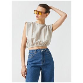 Koton 2yak13351ek Açık Kahve Kadın T-shirt