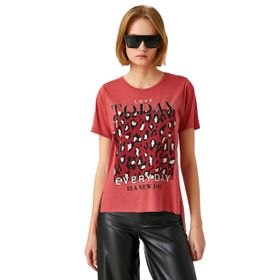 Koton 2yak13717ek Pembe Kadın T-shirt