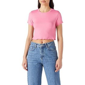 Koton 2YAK13753EK Pembe Kadın Bisiklet Yaka Kısa Kollu T-shirt