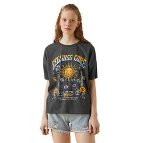 Koton 2yal18050ık Antrasit Kadın T-shirt