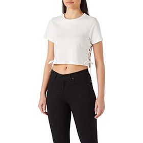 Koton 2YAL18082IK Kırık Beyaz Kadın Kısa Kollu T-shirt