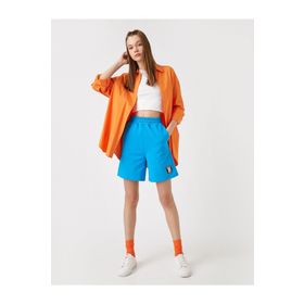 Koton 2YAL28019UK Saks Mavisi Kadın Şort