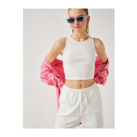 Koton 2YAL38235IK Halter Yaka Crop Atlet