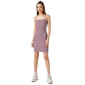 Koton 2YAL88001IW Askılı Mini Pembe Elbise