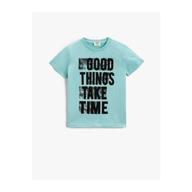 Koton 2ykb16049tk Nane Yeşili Erkek Çocuk T-shirt