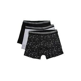 Koton 2YLM91350MK Siyah Desenli 3'lü Erkek Boxer Seti