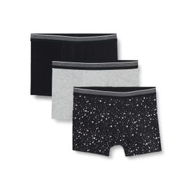 Koton 2YLM91350MK Siyah Desenli 3'lü Erkek Boxer Seti