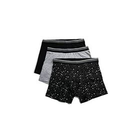 Koton 2YLM91350MK Siyah Desenli 3'lü Erkek Boxer Seti