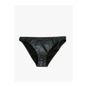 Koton 3SAK00002MK Siyah Desenli Kadın Bikini Altı