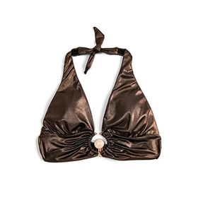 Koton 3SAK10007MM Bakır V Yaka Kadın Bikini Üstü