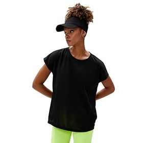 Koton 3SAK10023NK999 Siyah Kadın T-Shirt
