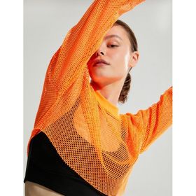 Koton 3SAK10027NK 230 Turuncu File Detaylı Kadın T-shirt