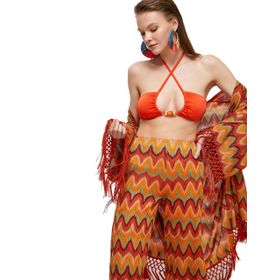 Koton 3SAK10077MM 224 Şahika Ercümen Boncuk Detaylı Kadın Bikini Üstü