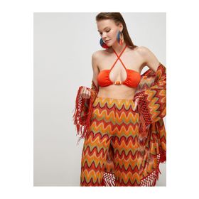 Koton 3SAK10077MM 224 Şahika Ercümen Boncuk Detaylı Kadın Bikini Üstü